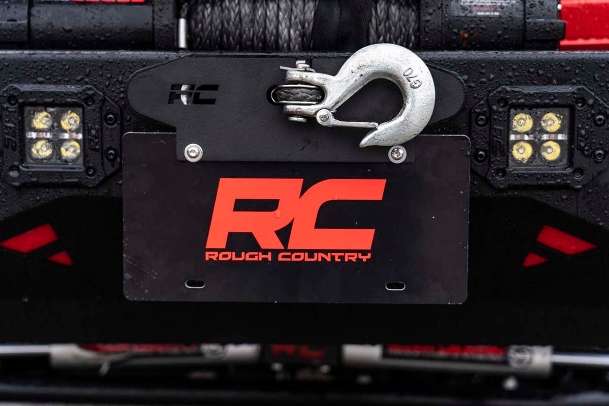 License Plate Mount - Front - Rough Country - Quick Release Hawse